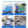 Foldable Flatbed Hand Truck - Silent Logistics Cargo Transport Cart with Strong Load-Bearing Steel Plate for Warehouse Use.