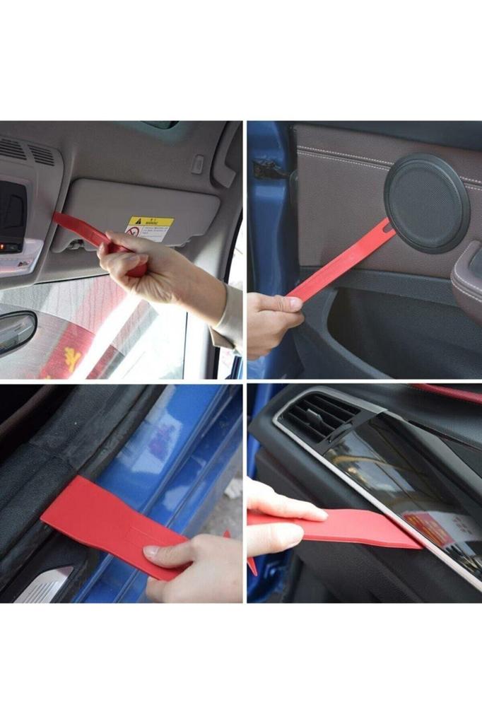 19dílná sada nářadí na demontáž autostereo obložení s pouzdrem – sada na demontáž rádia a čalounění