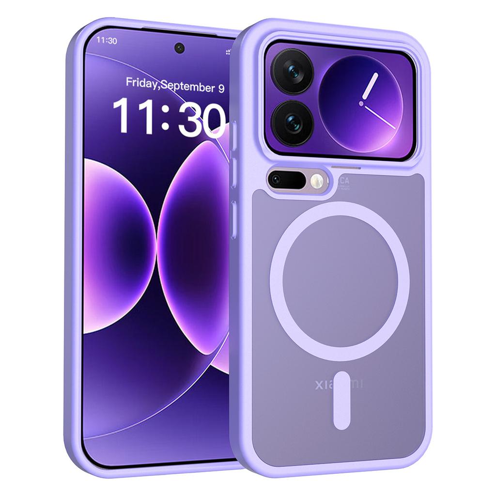For Xiaomi 17 Pro Magnetic Case TPU Frame Acrylic Back Phone Cover Skin Touch