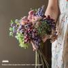 Bionic Blueberry Artificial Flowers for Living Room Decoration - Dried Flower Bouquets Arrangement