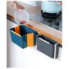 Hanging Kitchen Trash Can, Kitchen Trash Can Foldable, 3L Collapsible Hanging Small Garbage for Cabinet/Car/Bedroom/Bathroom(Gray)