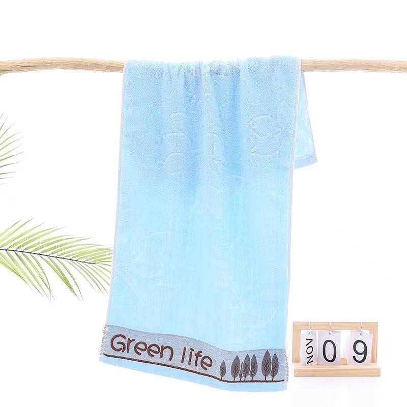 

Бытовое ежедневное низкоуглеродное подарочное полотенце из чистого хлопка, тканый жаккард, не линяющее 33*73 синий