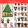 Christmas Dog Lover Advent Calendar With Acrylic Tree Ornaments For Holiday Celebration