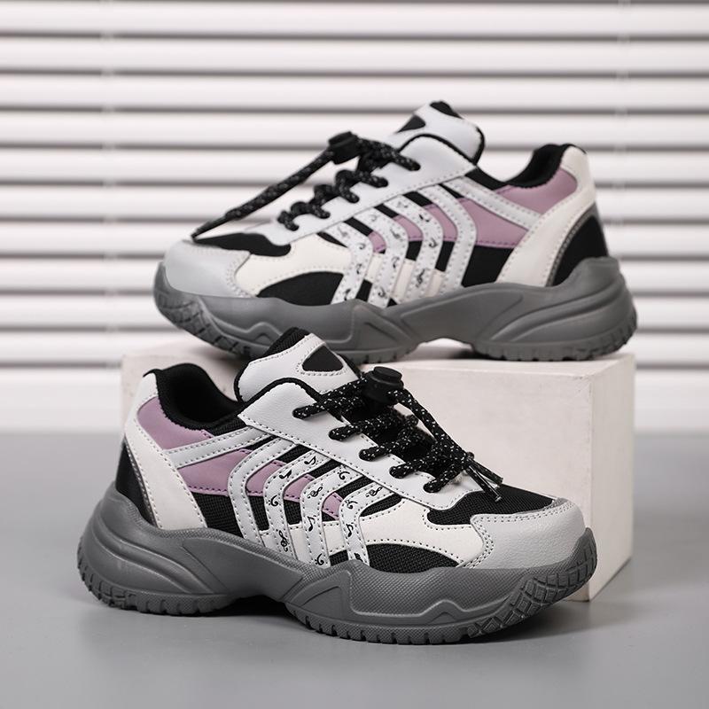 

Children s dad shoes 2025 new spring and summer mesh breathable boys platform casual shoes medium and large children s student sports shoes 41