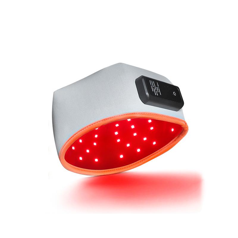 Portable Rechargeable  LED Light Hair Growth Cap 660nm 850nm Red Infrared Light Therapy Hair Growth Hat Customizable серый