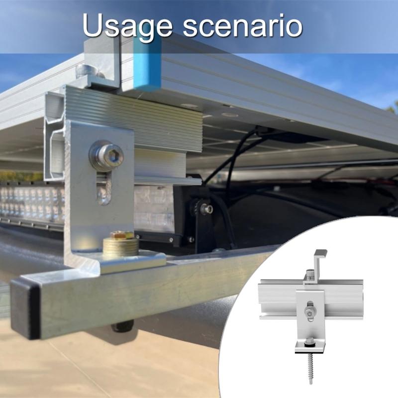 10Pcs Efficient Solars Panel Mounting Brackets Set for Home Craft and Professional Installations on Various Items