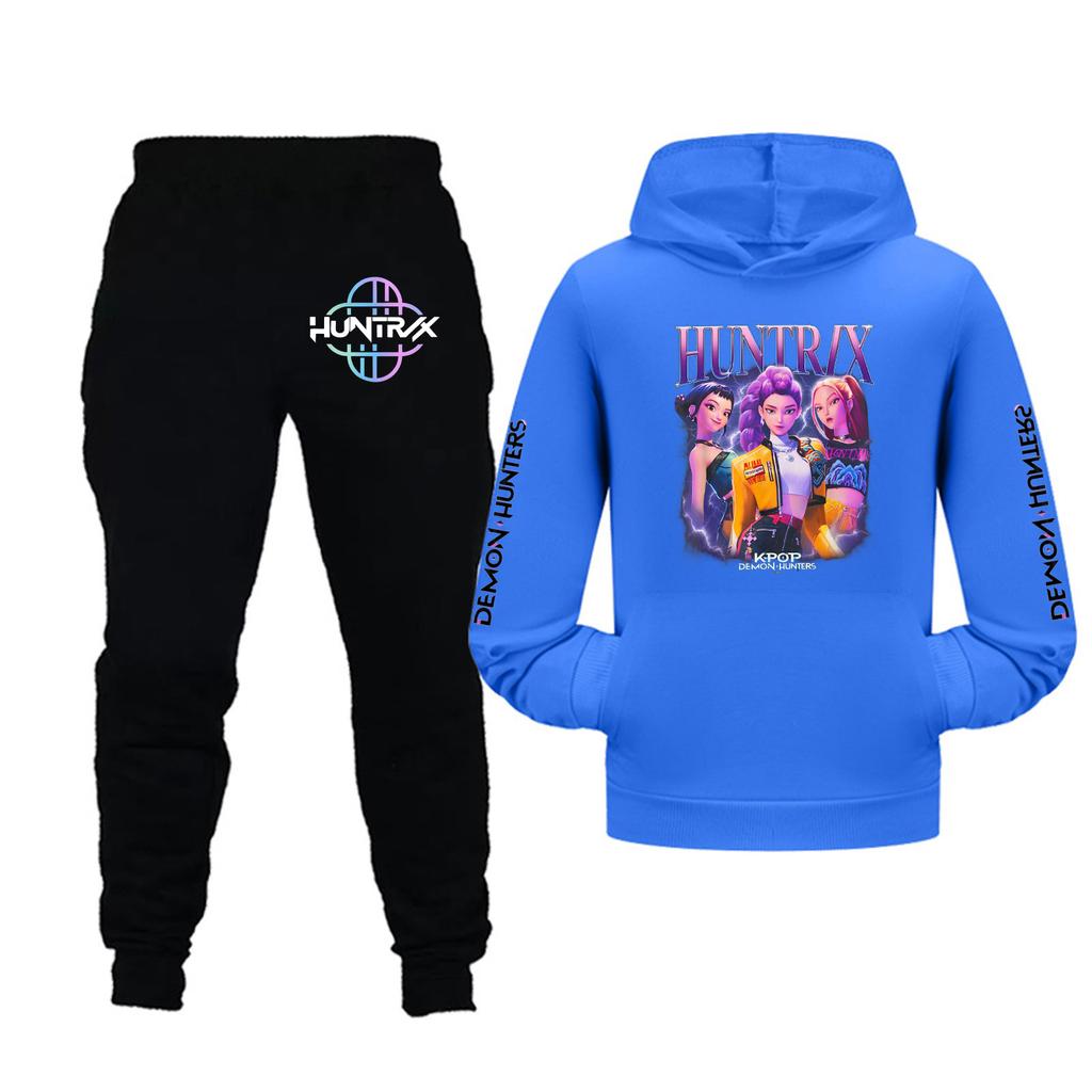 Kinder Mädchen Langarm Kapuzenpullover und Hose Set für Kleinkinder und große Kinder 2-teilige Outfits