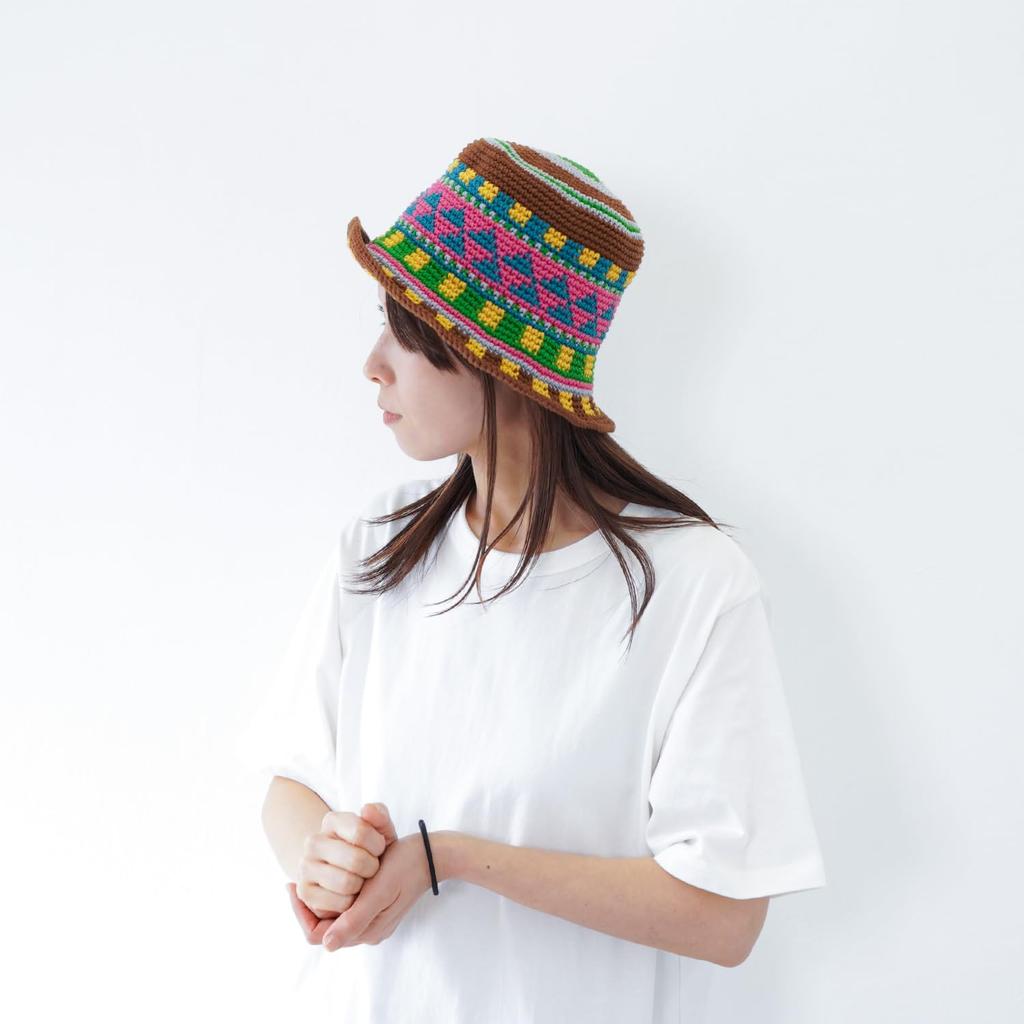 Raw Wool Itohenlab Knitting Kit Braided Brim Hat #10-1