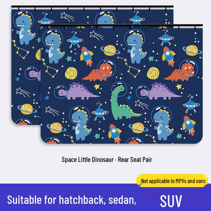 Car Sunshade Curtains: Blackout, Heat Insulation, Privacy, Cartoon Design