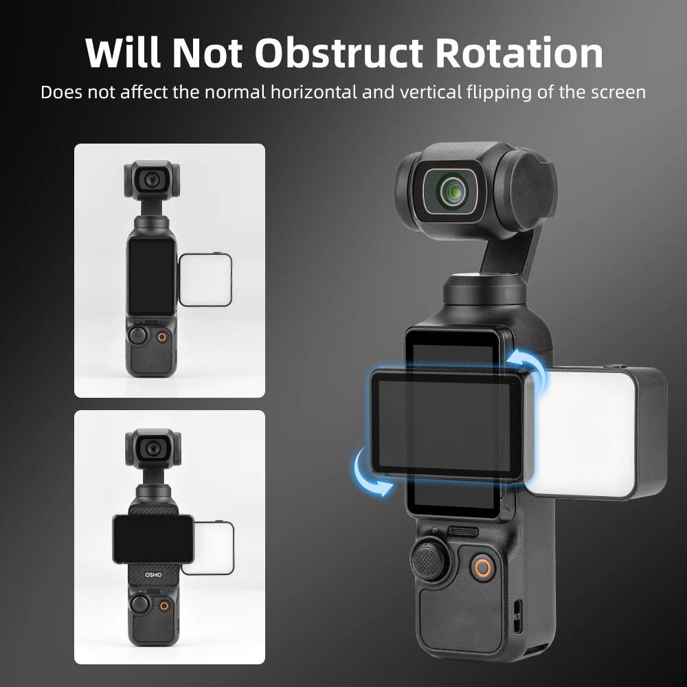 Flymile Pocket 3 Magnetic Fill Light for DJI Osmo Pocket 3 Mini Led Video Light Live Vlogging 300mAh Rechargeable
