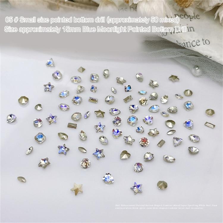 Nail Decoration Art Jewelry Glass Crystal Pendant Manicure Glitter Diamond Tips