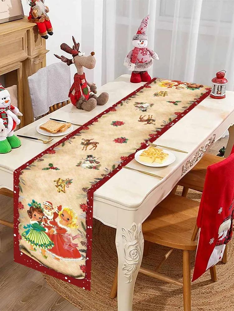 Table track 35x180 cm polyester anti-slip coating multi-colored