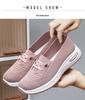 Plus Size Women's Flyknit Breathable Slip-On Canvas Casual Shoes