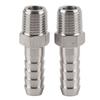 2 Stück 1 4 Zoll Edelstahl BSPT Außengewinde Verbinder Schlauchtülle Schnellkupplung Verbinder Rohrverschraubung(BSPT1 4 10mm )