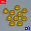 30 pezzi/lotto Mattoncini MOC Piatto Trasparente Rotondo 1x1 Scena Lago Oceano Fiume 30057 4073 Giocattoli Educativi da Costruzione Regalo per Bambini