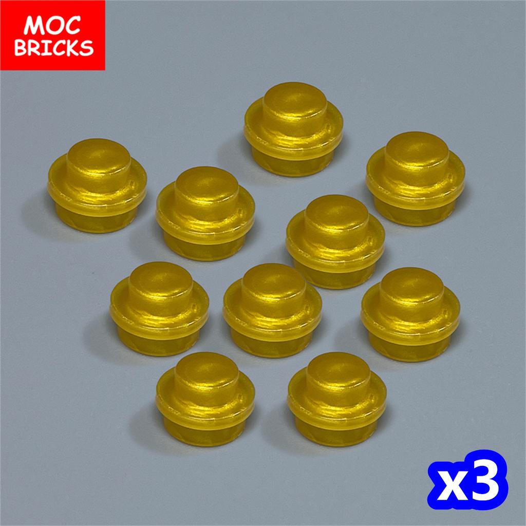 30 pezzi/lotto Mattoncini MOC Piatto Trasparente Rotondo 1x1 Scena Lago Oceano Fiume 30057 4073 Giocattoli Educativi da Costruzione Regalo per Bambini