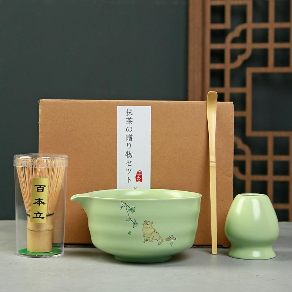 Match Bowl Matcha Brush Matcha Spoon Matcha Whisk Set Reusable Green Tea Whisk  for Tea Lovers