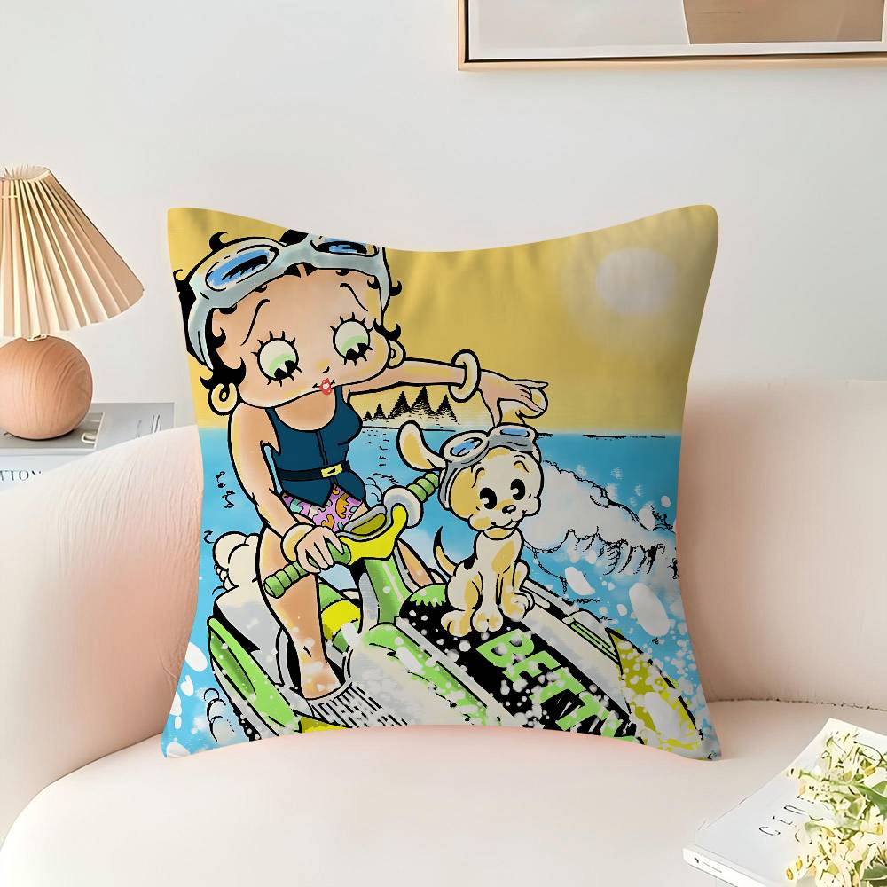 Cute B-Betty Boop Personalized Pillow Dust Cover Bedroom Kids Party Decoration Pillowcase Birthday Children Gift