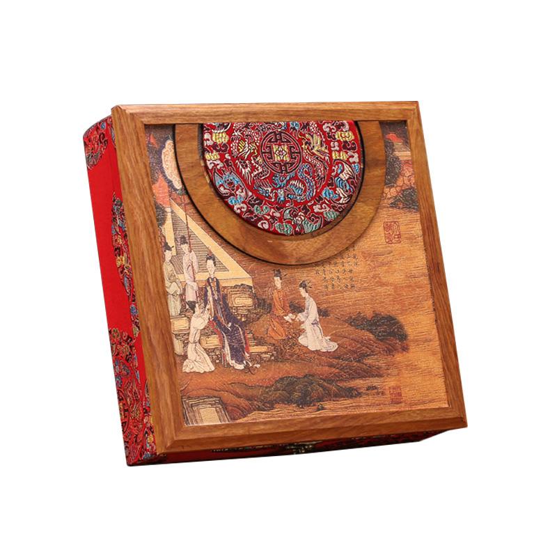 

Деревянные коробки для хранения пуэра 357 г, чайная банка, китайский чайный сервиз кунг-фу, аксессуары для чая, подарочная герметичная коробка, декоративная винтажная чайная коробка