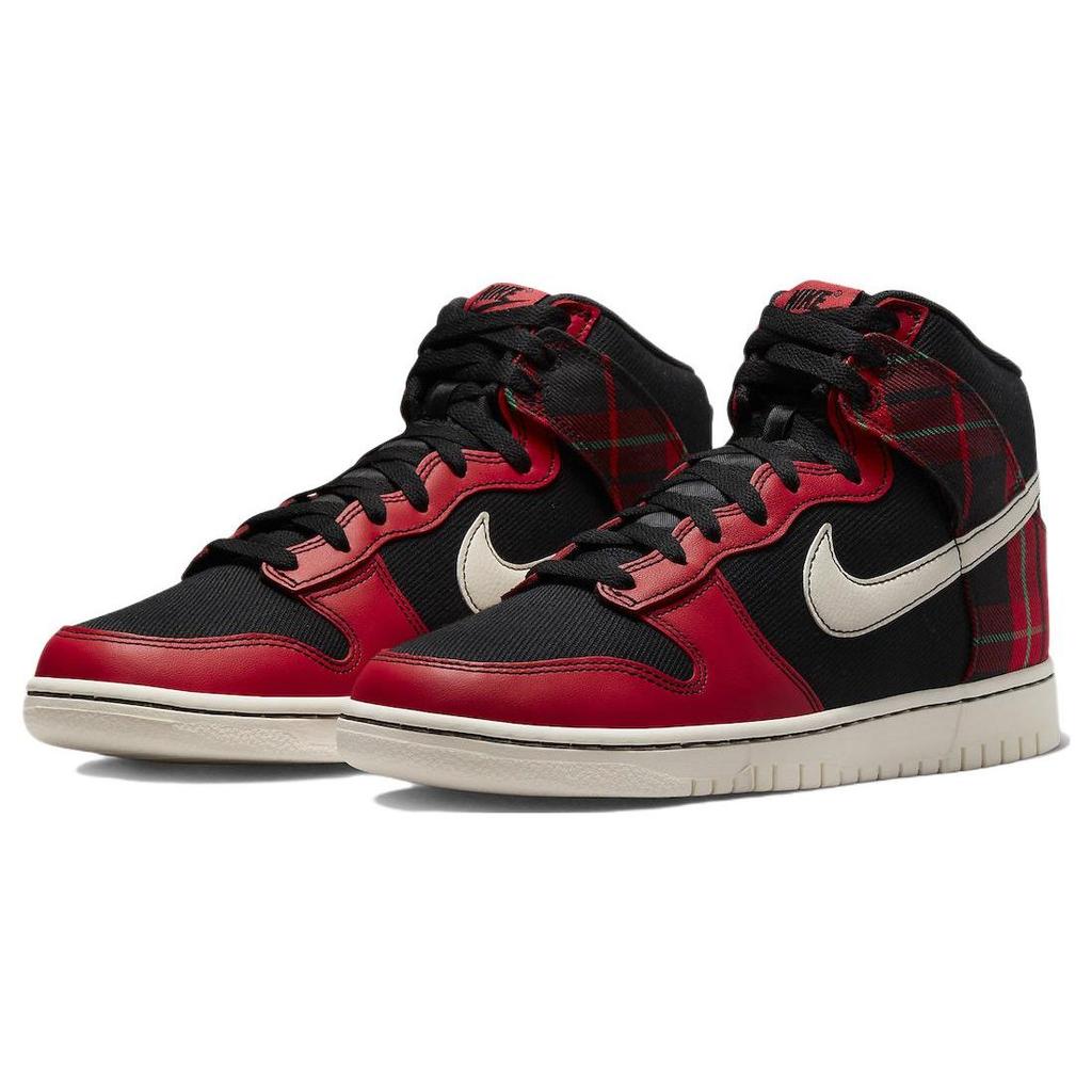 Nike Dunk High 'Plaid' Textile, Leather Slip Resistant Abrasion Resistant Slip Resistant Abrasion Resistant High top DV0826-001