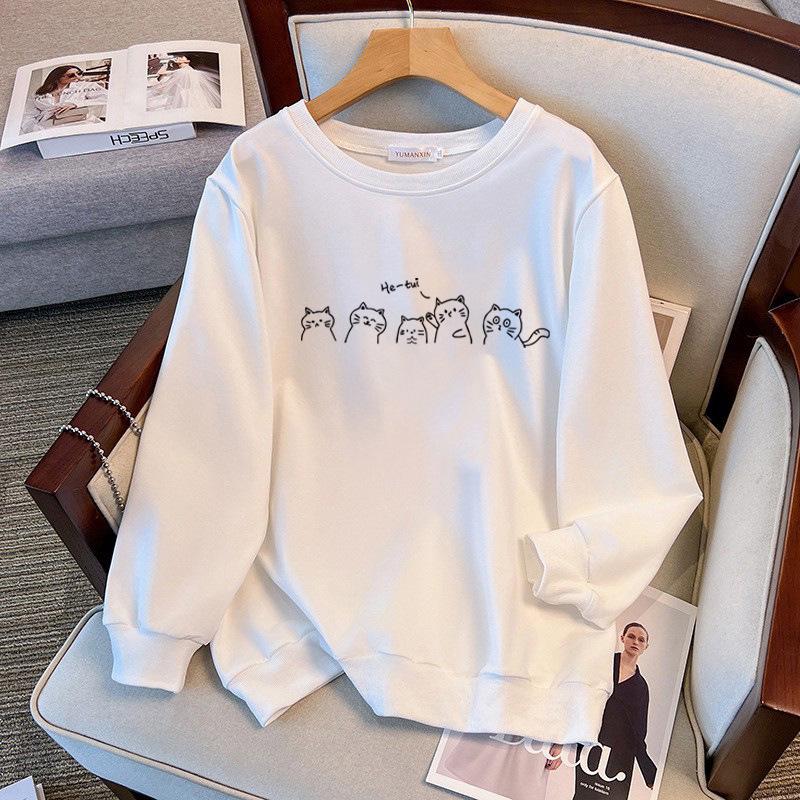 Plus Size Autumn Hoodie for 200-350 Jin, Bust 150/160, Loose Fit