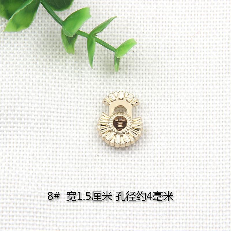 Clothing Metal Spring Buckle Buckle Rope Buckle Alloy Pig Nose Buckle Down Jacket Bell Rope Buckle Elastic Buckle