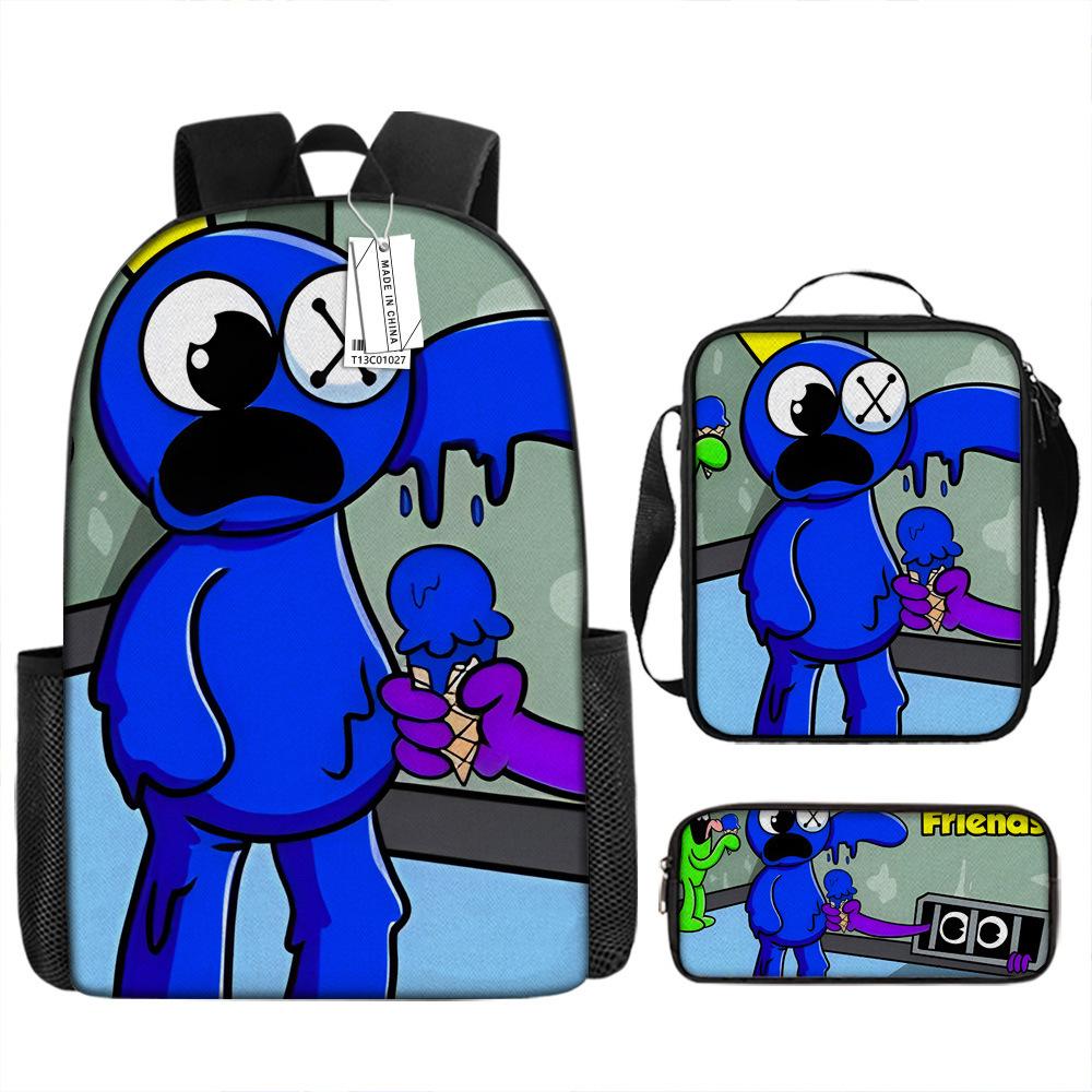 Rainbow Friends Animation Middle School Student Schoolbag Cartoon Primary School Student Backpack Burden Reduction Design