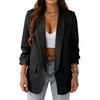 Women Trench Coat Open Front Cardigan Jacket Coat Shawl Cape Cloak Mantle Plus