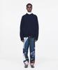 Aepeuteopeulei Military Combat Zip-Up Knit Navy