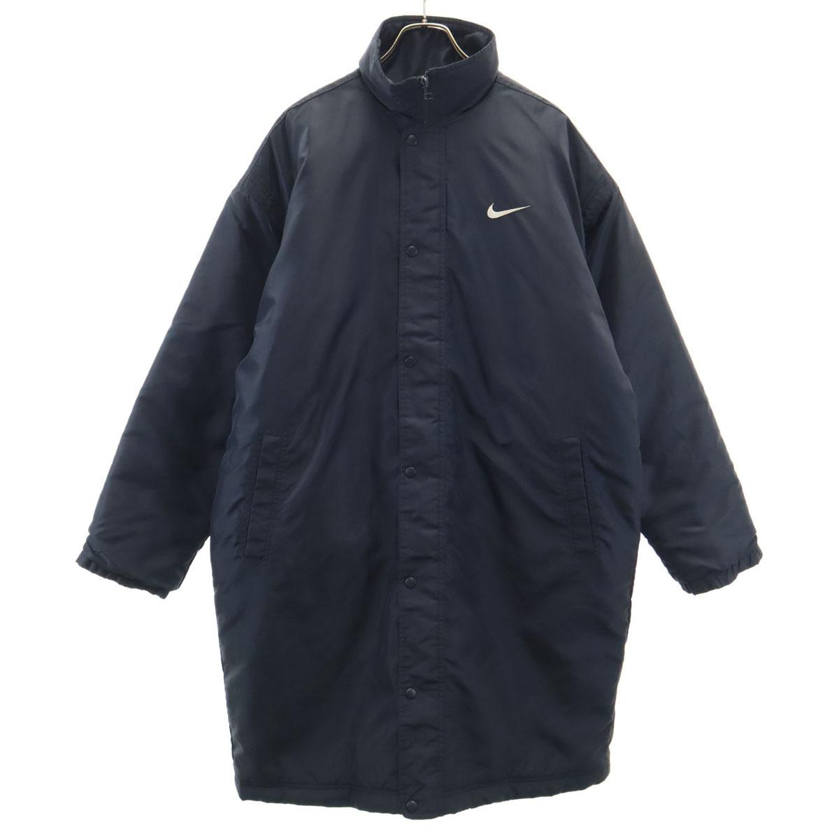 

NIKE 90s 00s Old White Tag down coat M black Swoosh Men s Used