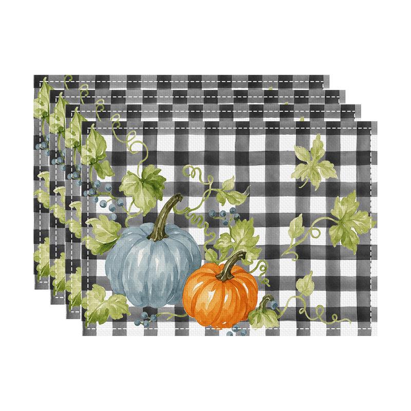 Autumn Thanksgiving Pumpkin & Maple Leaf Table Mat - Heat-Resistant Party Decor Coaster