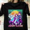 Demon Slayer Shirt Hip Hop Black Tee Shirt Unisex T-Shirt