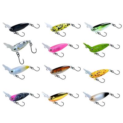 Mały Crankbait Wobbler Powoli Tonący Sztuczne Twarde Przynęty Topwater Crank Wobbler Plastikowe Przynęty Wędkarskie Wytrzymałe