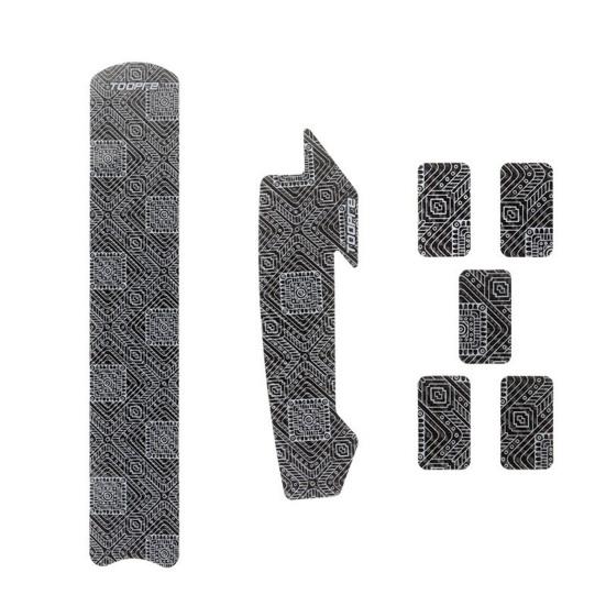 1 Set Slitstark Cykellinje Tube Sticker Självhäftande Snygg cykelkedja Dekal Cykelram Anti-repa