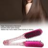 Professional Double Sided Hair Straightener Soft Hair Hair Straightener Clamp Brush  Salon Use