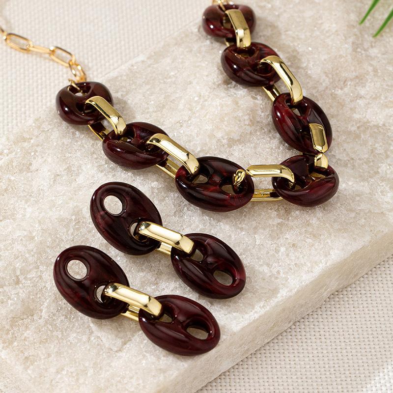 

Модные серьги-колье для женщин чёрный