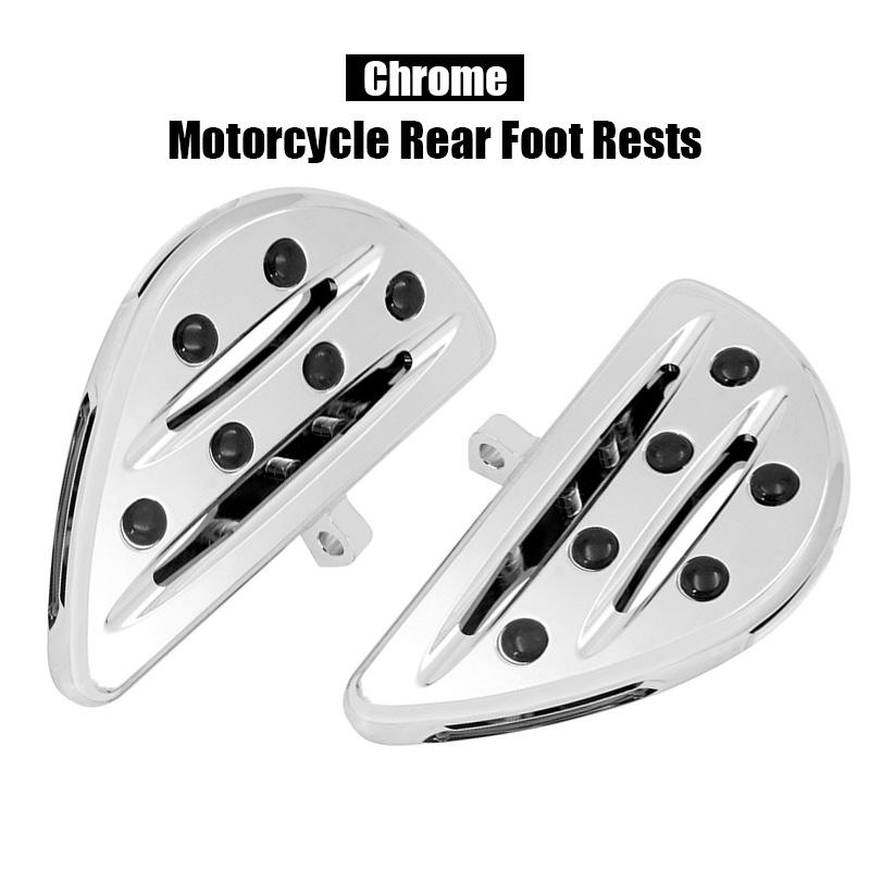2Pcs Motorcycle Foot Rests CNC Aluminum Alloy Front Rear Pedals Fit For Harley Glide Travel Road King Motorcycle Accessories