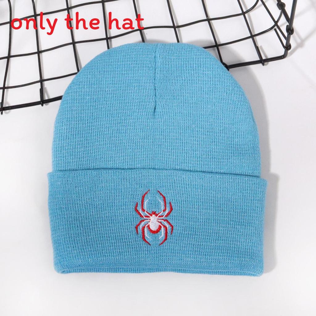 Spider Animal Inspired Embroidered Knit Hat For And Street Fashion Enthusiasts