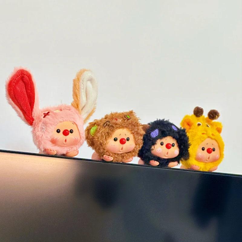 Oyo Bear Small Crawling Animal Party Series Cute Trendy Doll Toys Figurine Collection Desktop Ornament Present