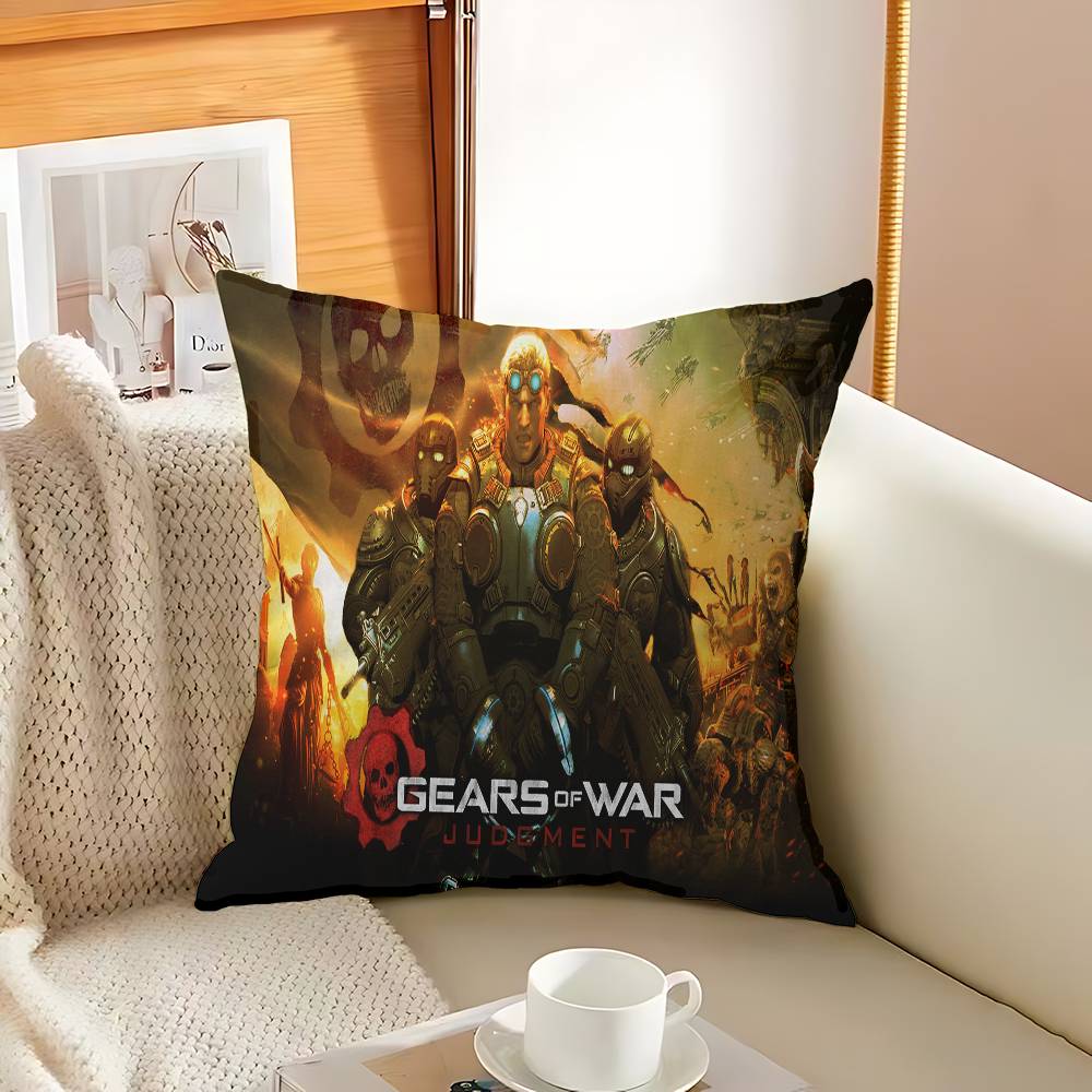 G-Gears O-Of W-War Decorative Room Aesthetics Pillow Case Home Decor Bedroom Sofa Bed Couch Pillow Cover 45x45