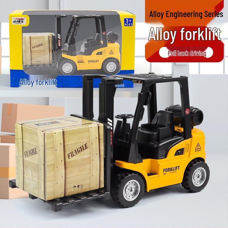 Spicy Pull-Back Forklift Toy Car for Kids – Color Box Packaging, Hot Sale