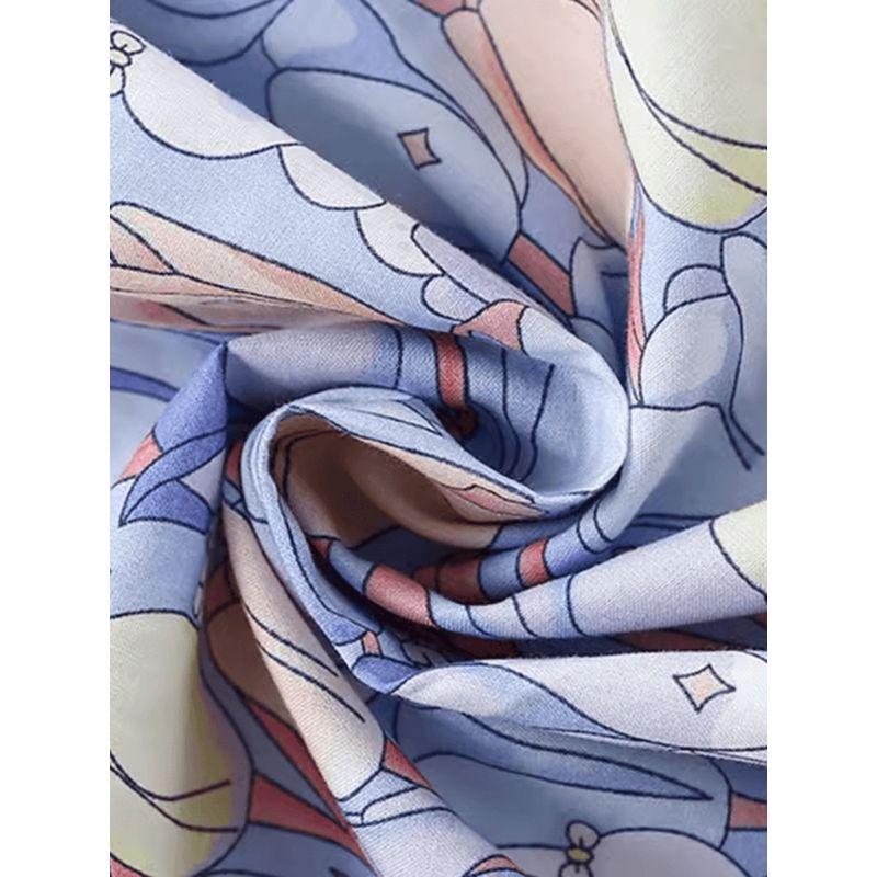 Summer 2024 New Sweet Princess Dress for Baby Girls, Stylish Floral Short-Sleeved Dress, Thin Summer Tulip Dress