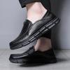 Mode Lyxmärke Gåskor Formella Herr Loafers Mockasiner Andningsbara Slip on Herr Båtskor Äkta Läder Herr Fritidsskor