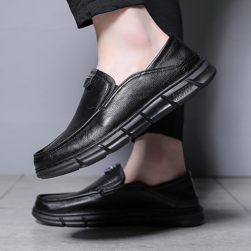 Mode Lyxmärke Gåskor Formella Herr Loafers Mockasiner Andningsbara Slip on Herr Båtskor Äkta Läder Herr Fritidsskor
