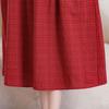 Women's Plus Size Cotton Linen Dress, Loose V-Neck Casual Summer Midi Dress with Pockets (XL-5XL)