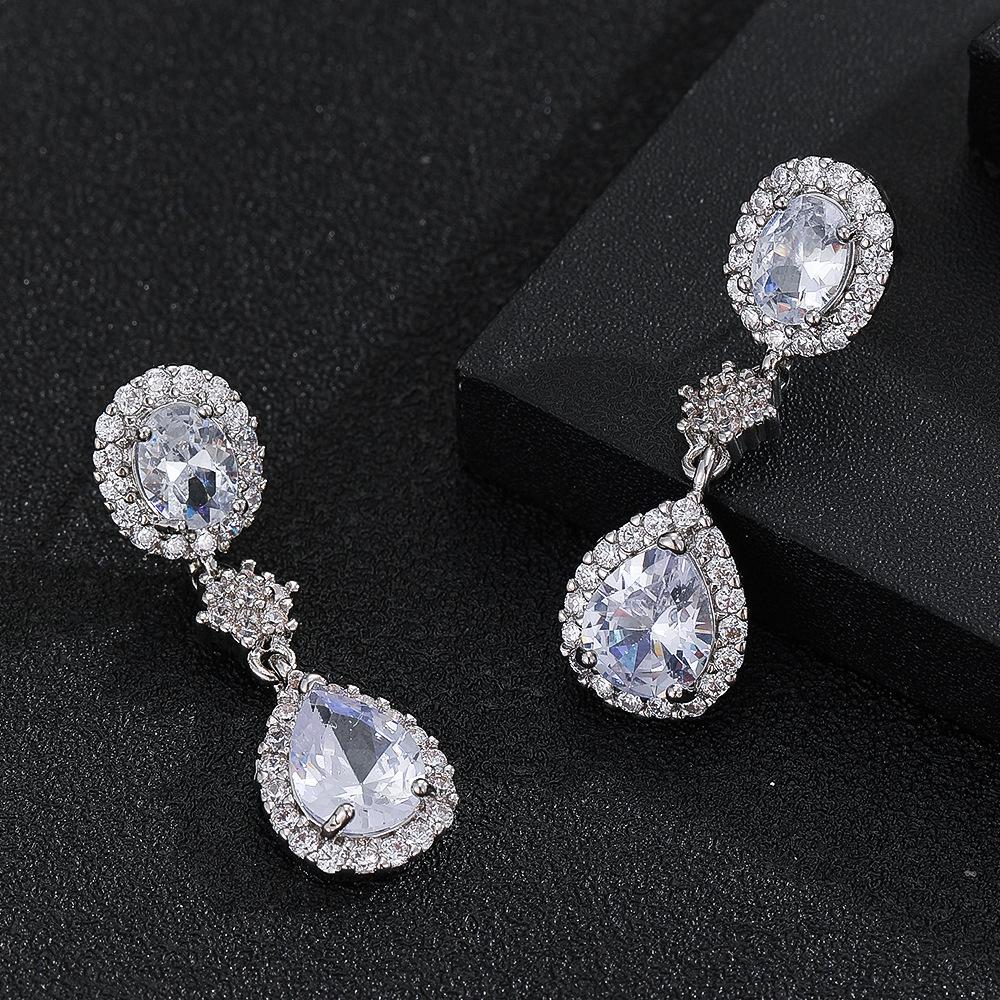 New Style Personalized Earrings Korean Fashion Versatile Water Drop Earrings for Women