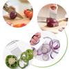 Effortlessly Slice Onions Colorful Onion Slicer Kitchen Stainless Steel Potato Chip Onion Holder Slicer Prongs Kitchen Gadgets