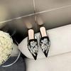 Fashion Women's Slippers and Ladies Sandals Embroidery Outside Slides Wholesale Cheap Liquidation Top Designs Pvc Shoe New Fashion Shoes