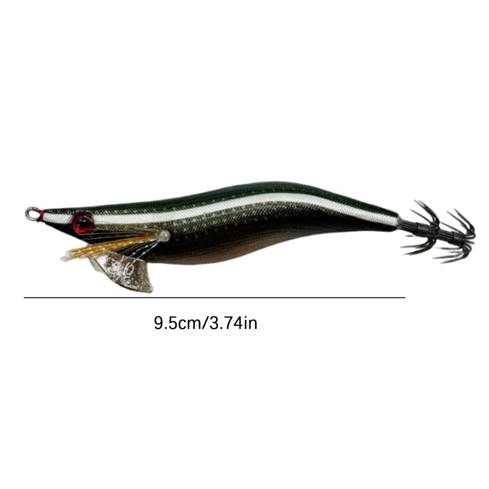 

Wooden Shrimp Squid Hook Fluorescent Artificial Fishing Baits Realistic Simulation Fish Luring Realistic Freshwater Fish Luring