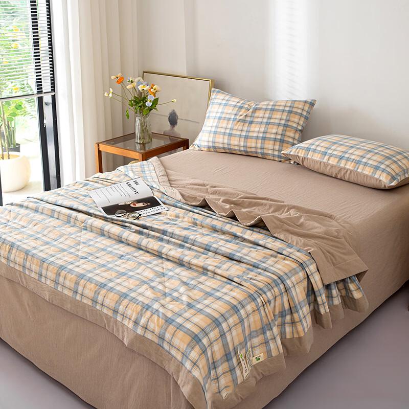 Machine Washable Washed Cotton Summer Quilt